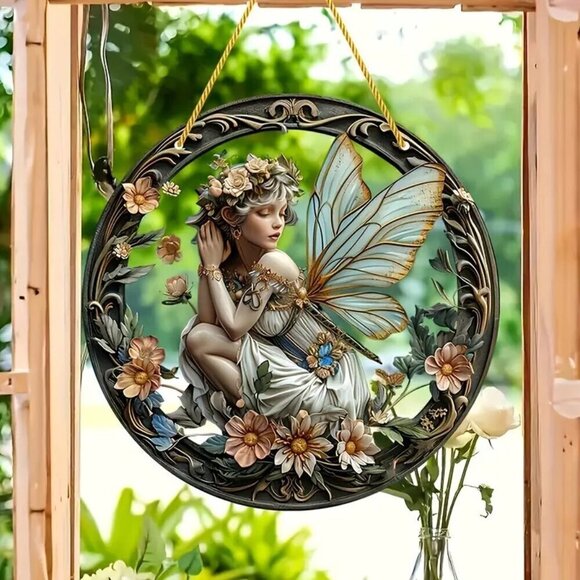 Enchanting Elf Fairy Acrylic Window Decor Suncatcher - Picture 3 of 9